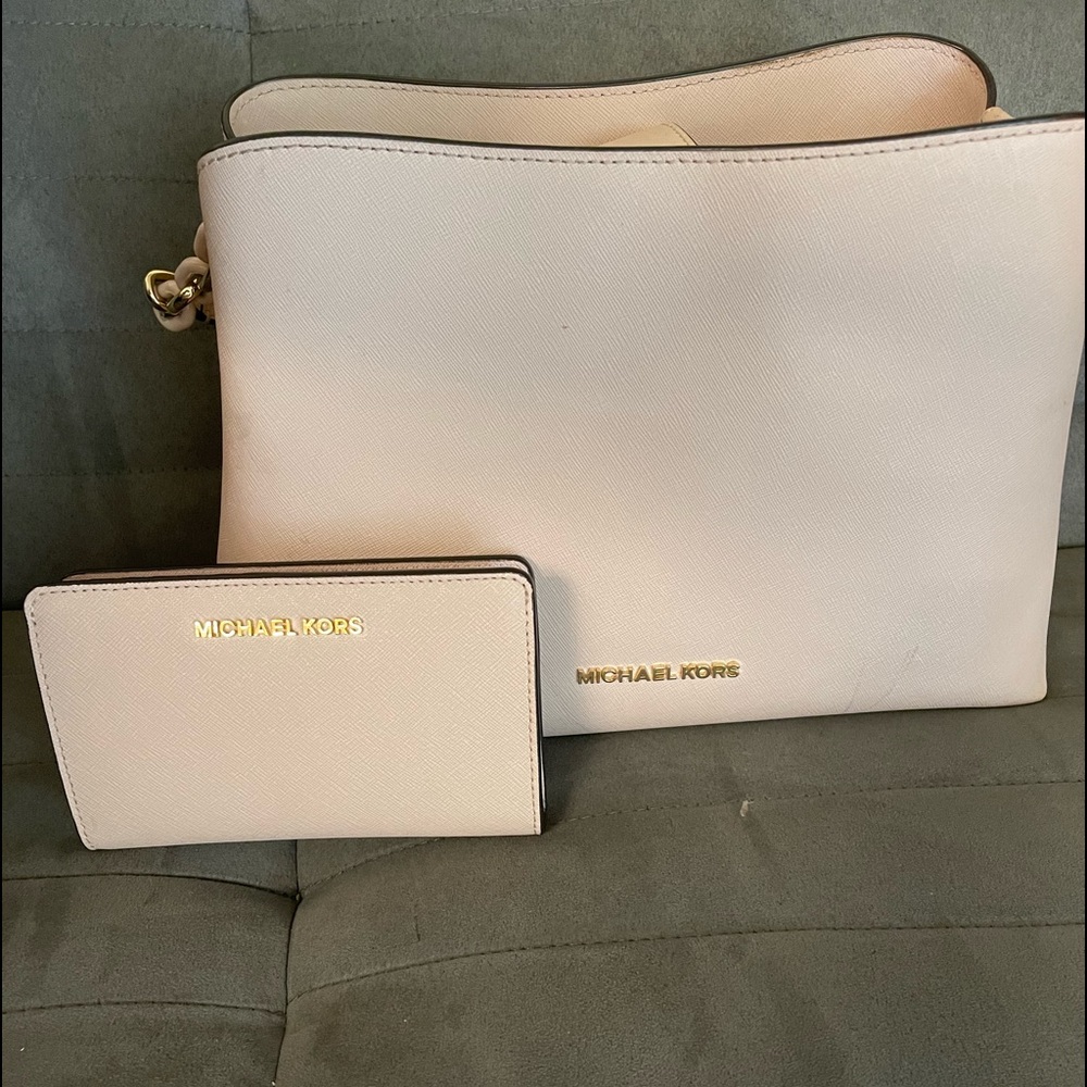Michael Kors purse with matching wallet